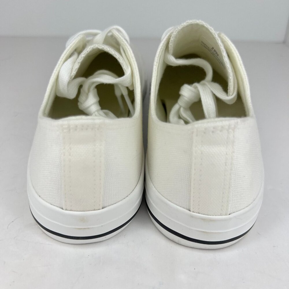 CG2B Womens Gage White Fabric Low Top Lace Up Casual Size 10 M Sneakers - Picture 5 of 10